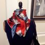 Foulards et écharpes - Foulard 100% Soie/JE Artist Abstract Colour Silk Scarf  - JOURNEY TO THE EAST ART GALLERY