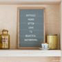 Gifts - Premium felt letterboard M - oak - FUNKK