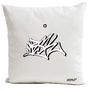 Fabric cushions - Pillow "MULTI DRIPPING N°1" by PAPA MESK - ARTPILO