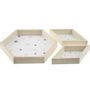 Formal plates - Hexagon trays - Magique - 3 pieces - INCIDENCE