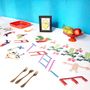 Christmas garlands and baubles - TABLE CLOTH PIXEL digital printing for creative table Christmas - HAPPY OBJETS