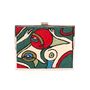 Clutches - Unabashed Hand Embroidered Cubism Clutch- Green - UNABASHED
