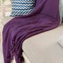Throw blankets - HANDWOVEN HANDPRINTED THROWS & CUSHION COVERS COTTON LINEN UNIQUE - LALAY