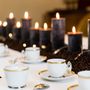 Tasses et mugs - Nuit Toscane - Tasse à Café et Soucoupe en Porcelaine Décor Or 24k et Platine - THECOCOONALIST