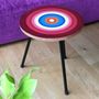 Design objects - Coffee table with painted wood plate - COLORAME