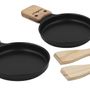 Saucepans  - RACLETTE HEATED BY CANDLE, 4 INDIVIDUAL SETS - COOKUT