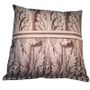 Fabric cushions - Square velvet microfiber pillow : Vegetal ornementation - OLDREGIME
