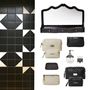 Bags and totes - Black & White Bathroom Styling - MOLLY MARAIS