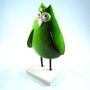 Sculptures, statuettes and miniatures - Ceramic owl Owley - BLEU CALADE