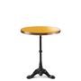 Dining Tables - ARDAMEZ • TRADITION Enamelled Bistro Table - Honey Yellow - ARDAMEZ