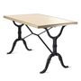 Dining Tables - ARDAMEZ • TRADITION Enamel bistro table / Champagne Ivory - ARDAMEZ