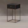 Dining Tables - Black bedside table 1 drawer mango wood - CHEHOMA