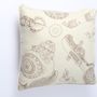 Fabric cushions - Cushion Cover with Ambassador - PASHMINA LOOMS - CASHMERE