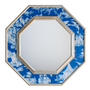 Mirrors - OCTOGONAL MIRROR ON  JAPAN Nº02 BLUE AND WHITE PAPER - ELUSIO