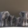 Sculptures, statuettes et miniatures - troupeau d'éléphant - CHARTIER SEBASTIEN