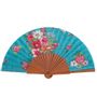 Apparel - Fan with polished wood frame and printed cotton canvas - VENT DE BOHÈME