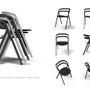 Lampadaires - SCRB chair / PCNC table / Half Globe - NAOYA MATSUO FURNITURE DESIGN
