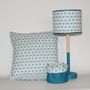 Table lamps - Lamp with duck blue shade - L'ATELIER DES ABAT-JOUR