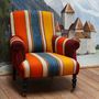 Armchairs - Colette chair with old kilim - DU LONG ET DU LE