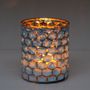 Decorative objects - Candle holder blue alveolus - CHEHOMA