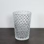 Decorative objects - Hobnail clear glass vase - CHEHOMA