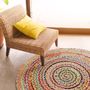 Contemporary carpets - Jute round rug - GREEN DECORE CARPETS / TAPIS