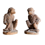 Sculptures, statuettes et miniatures - SINGES EN TERRE CUITE COTE DROIT & GAUCHE - ELUSIO