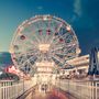 Photos d'art - Wonder Wheel By Night Coney Island NY - YELLOWKORNER