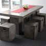 Tables Salle à Manger - Table repas beton massif - MATHI DESIGN