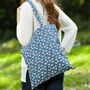 Children's bags and backpacks - Sheep Shopper in Indigo.  - PEONY ACCESSORIES