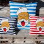 Fabric cushions - Pillow SAILO'S FACE by RAPHAEL FEDERICI - ARTPILO