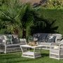 Sofas - BIARRITZ 3-seater resin garden sofa - KOK MAISON