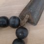Decorative objects - Prayer Bead Sculpture in Cow Horn and Iron Cow bell - STUDIO JULIA ATLAS