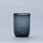 Art glass - Grey & Black Seated Glass - Mouth Blown recycled glass - MAKRA HANDMADE STORE