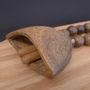 Decorative objects - Prayer bead sculpture in wood with African Camel bell - STUDIO JULIA ATLAS