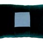 Fabric cushions - GRASS cushion linen & velvet - OXYMORE PARIS