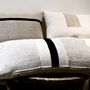 Fabric cushions - CHARBON cushion vintage linen & hemp - OXYMORE PARIS