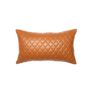 Fabric cushions - Lamb Quilted Leather Cushion - VOHRA DÉCOR