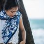 Foulards et écharpes - Foulard en soie Azulejos - JANFIVE
