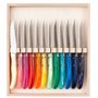 Gifts - Rainbow laguiole steak knives by Claude Dozorme - LAGUIOLE CLAUDE DOZORME