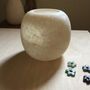 Design objects - Alabaster Candle Holders - Ball Shape - MAKRA HANDMADE STORE