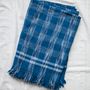 Throw blankets - Spacedyed Check  - KHADI AND CO.