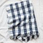 Throw blankets - Spacedyed Check  - KHADI AND CO.