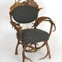 Chairs - DINING CHAIR WITH ARMS - CLOCK HOUSE FURNITURE