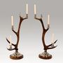 Decorative objects - ANTLER CANDLESTICKS - CLOCK HOUSE FURNITURE