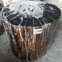 Office seating - Petrified wood stool - WILD-HERITAGE.COM