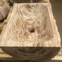 Design objects - Petrified wood basin - WILD-HERITAGE.COM