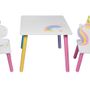 Chambres d'enfants - Petite table en bois Licorne - GLOBAL INSDUSTRY B.V