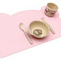 Children's mealtime - Bear Placie - Powder Pink - WE MIGHT BE TINY