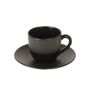 Mugs - P/CUP BLACK VESUVIO COFFEE - TABLE PASSION